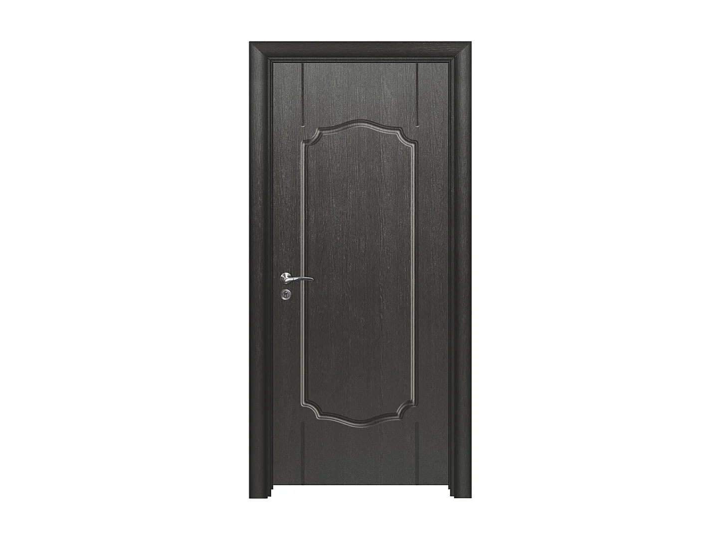 Porta da interno battente nera 80x197 (telaio 10-14cm) PIE3