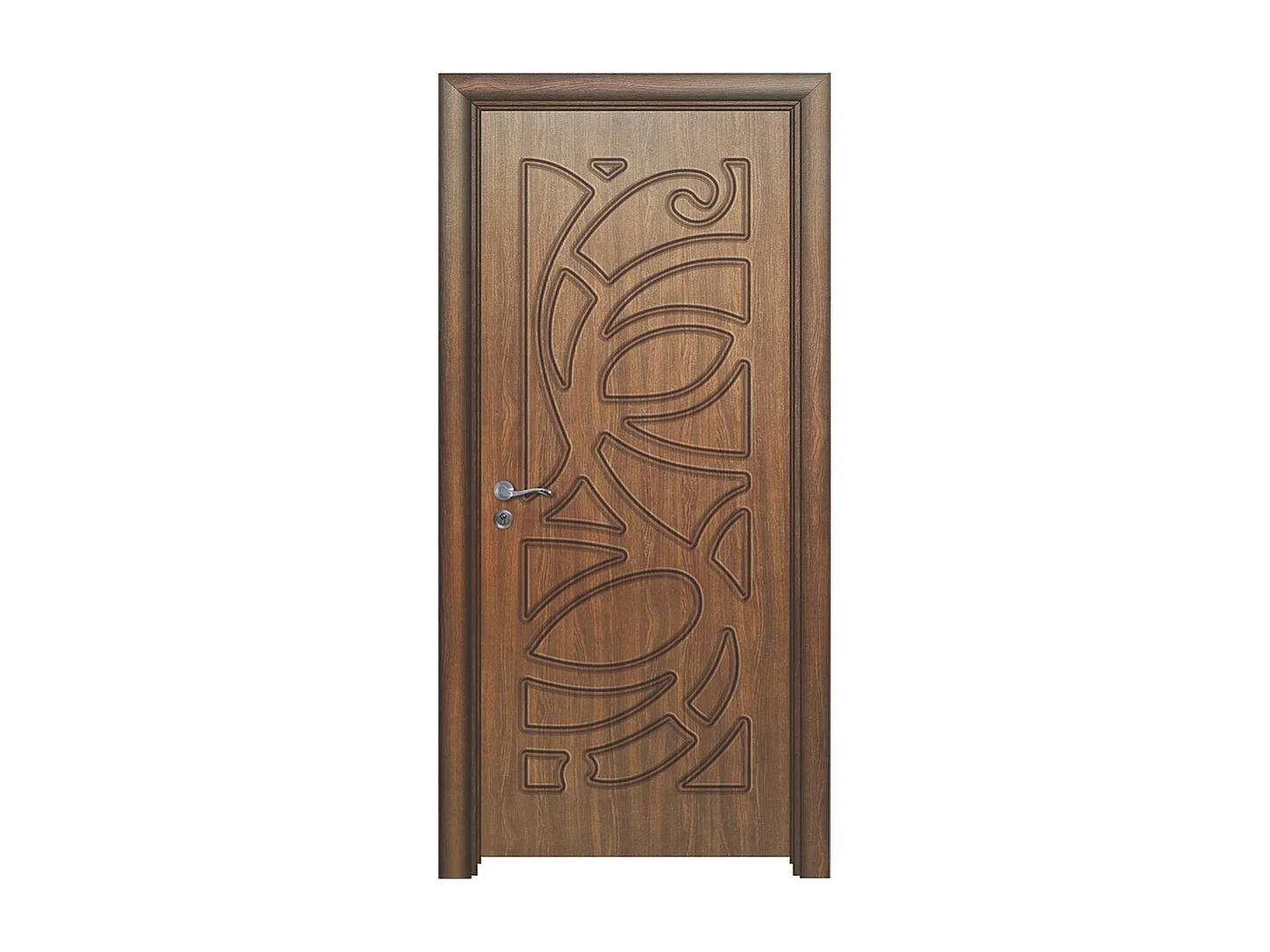 Porta da interno battente noce 80x197 (telaio 10-14cm) PIE11