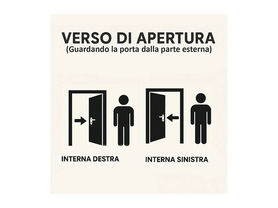 Porta blindata d'ingresso design massiccio con spioncino apertura interna destra P9 90x197 effetto legno