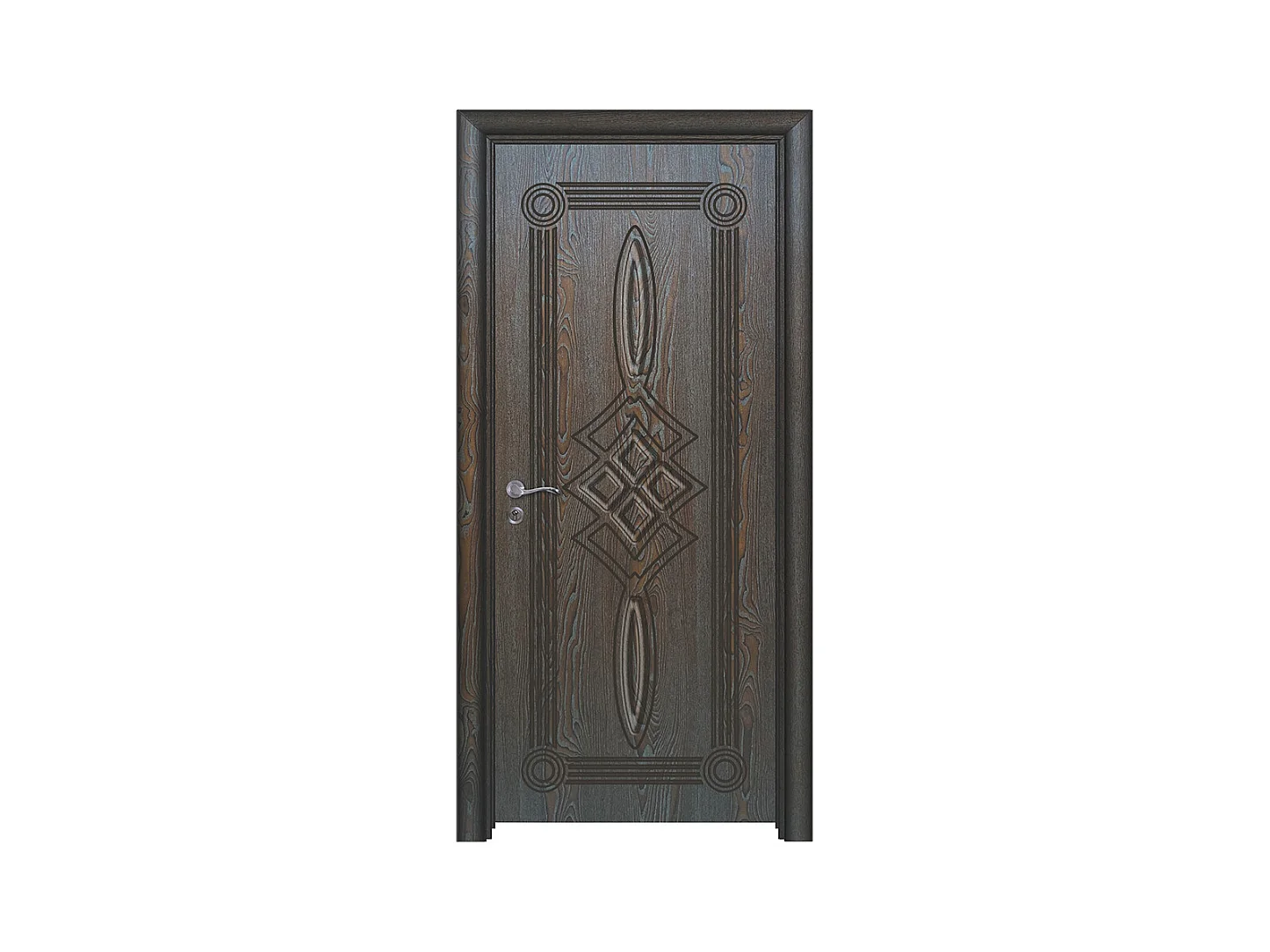 Porta da interno battente marrone 70x197 (telaio 10-14cm) PIE17