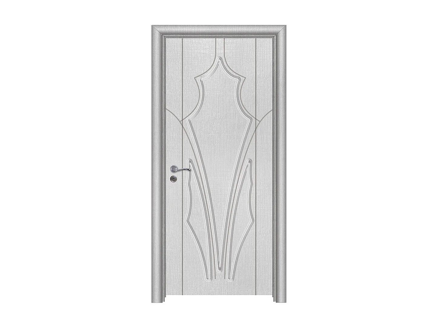 Porta da interno battente bianca 80x197 (telaio 10-14cm) PIE15