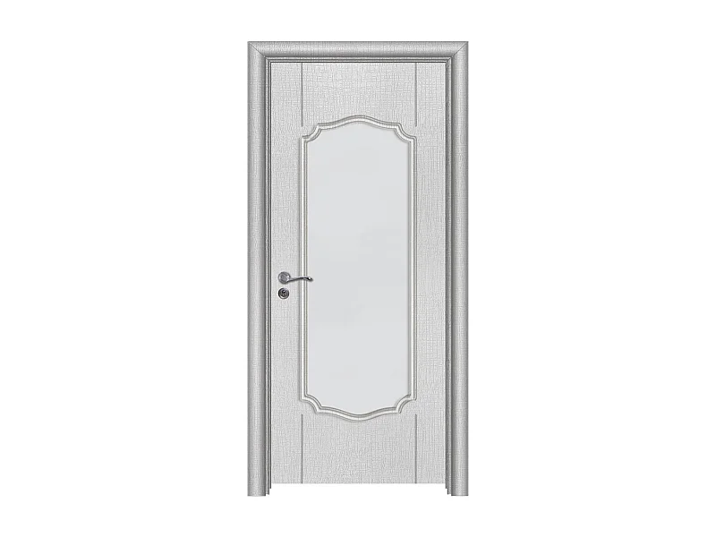 Porta da interno vetrata  bianca 80x197 (telaio 10-14cm) PIE2