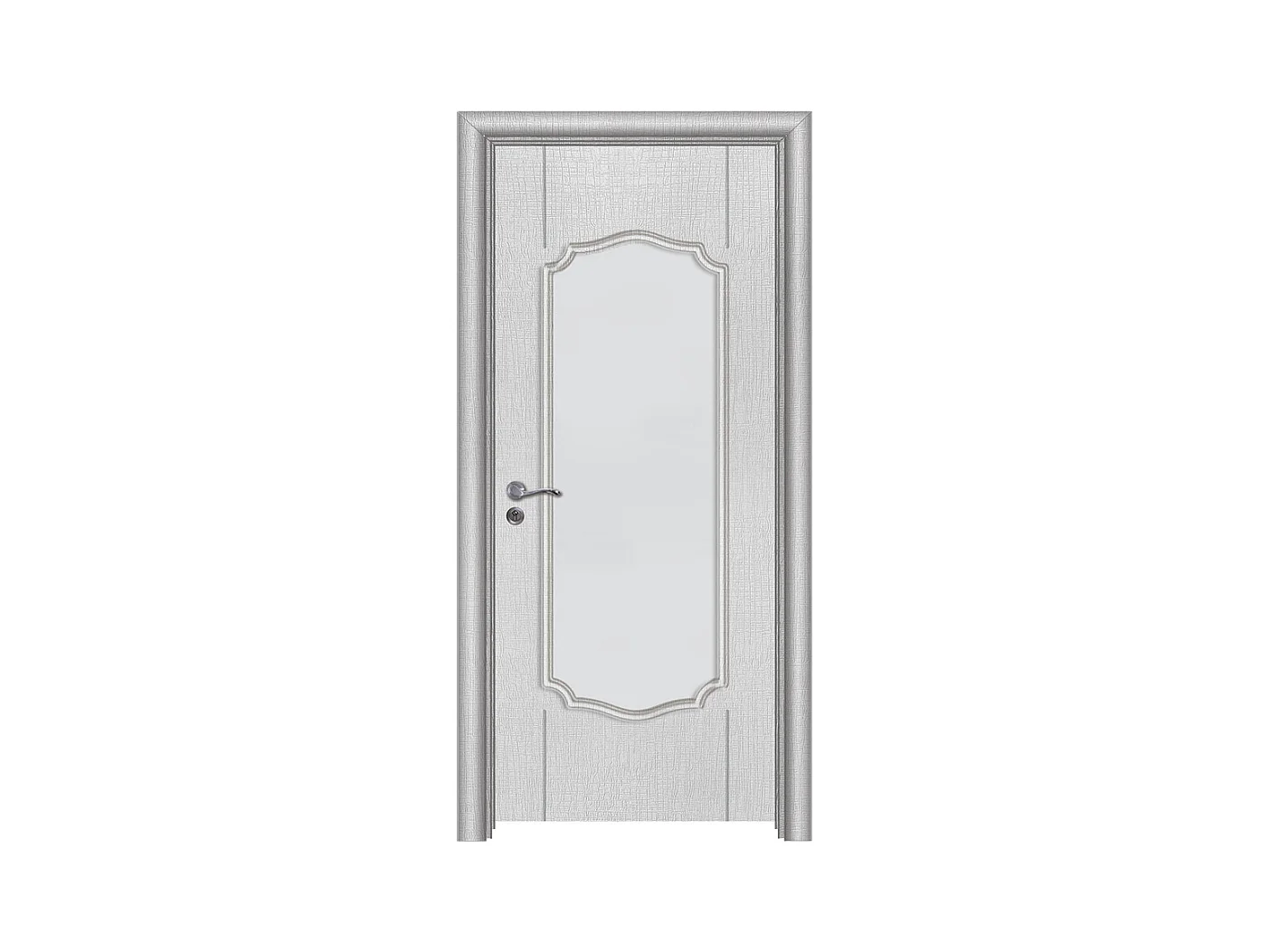 Porta da interno vetrata  bianca 80x197 (telaio 10-14cm) PIE2