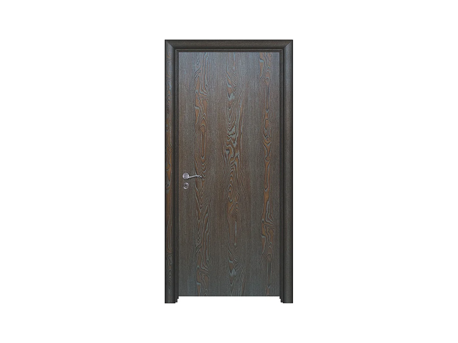 Porta da interno battente  marrone 80x206 (telaio 10-14cm) PIE1