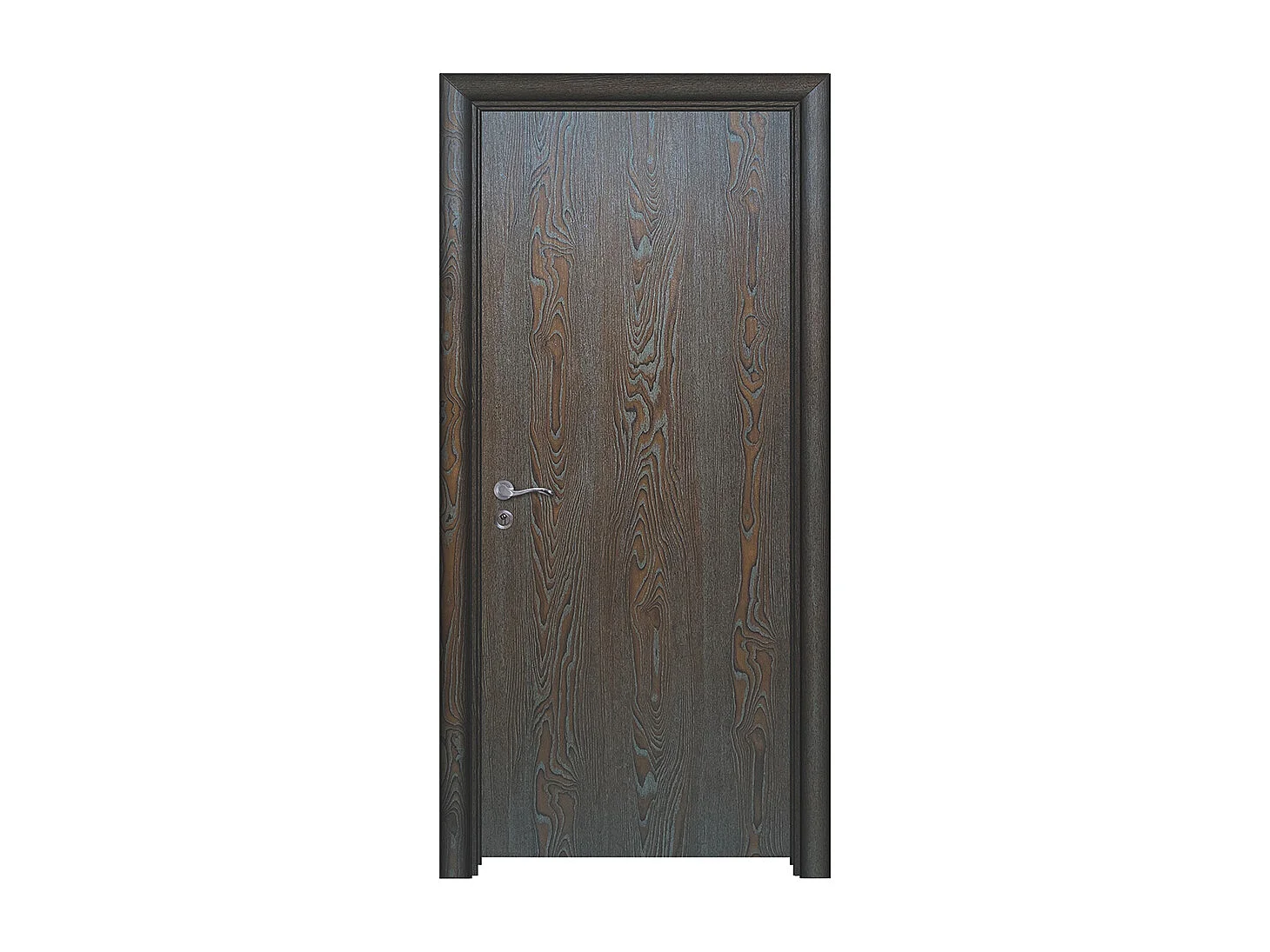Porta da interno battente  marrone 80x206 (telaio 10-14cm) PIE1