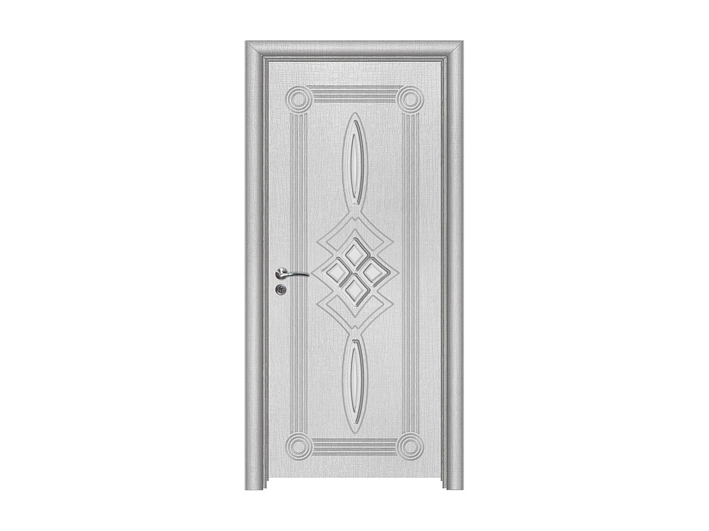 Porta da interno con vetro bianca 80x197 (telaio 10-14cm) PIE16