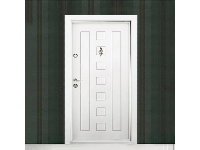 Porta blindata d’ingresso 90x200 bianca PL64