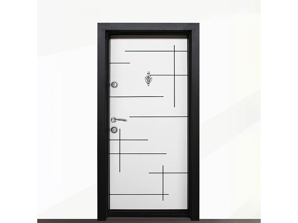 Porta d’ingresso blindata bianca PL55