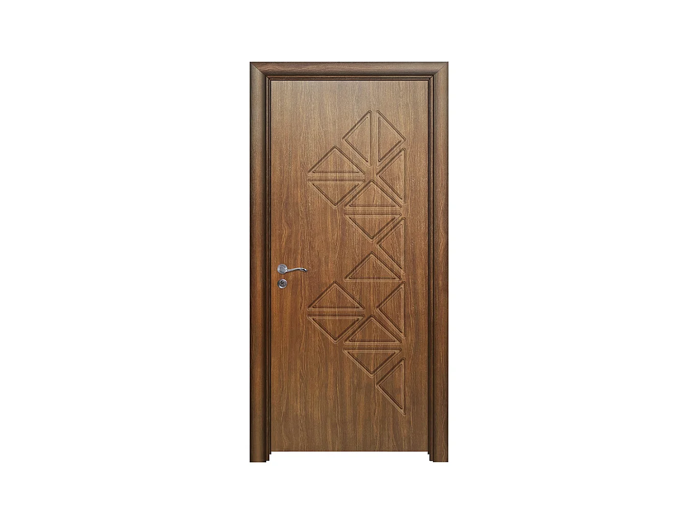 Porta da interno battente noce 80x197 (telaio 10-14cm) PIE25