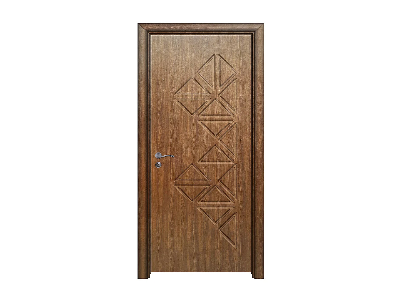Porta da interno battente noce 80x197 (telaio 10-14cm) PIE25