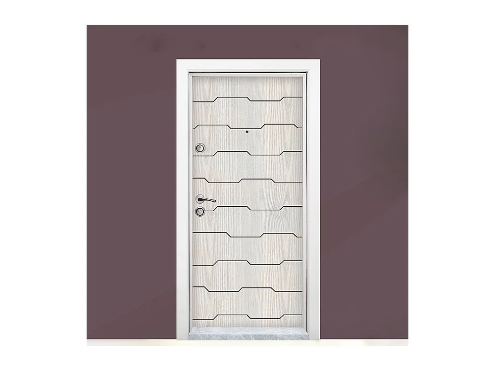 Porta blindata d’ingresso color legno chiaro PL40