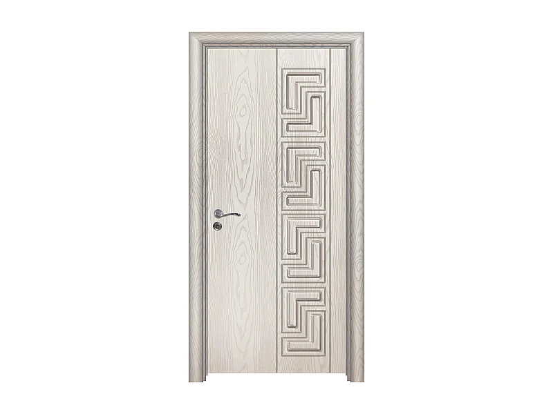 Porta da interno battente bianco effetto legno 80x206 (telaio 10-14cm) PIE27