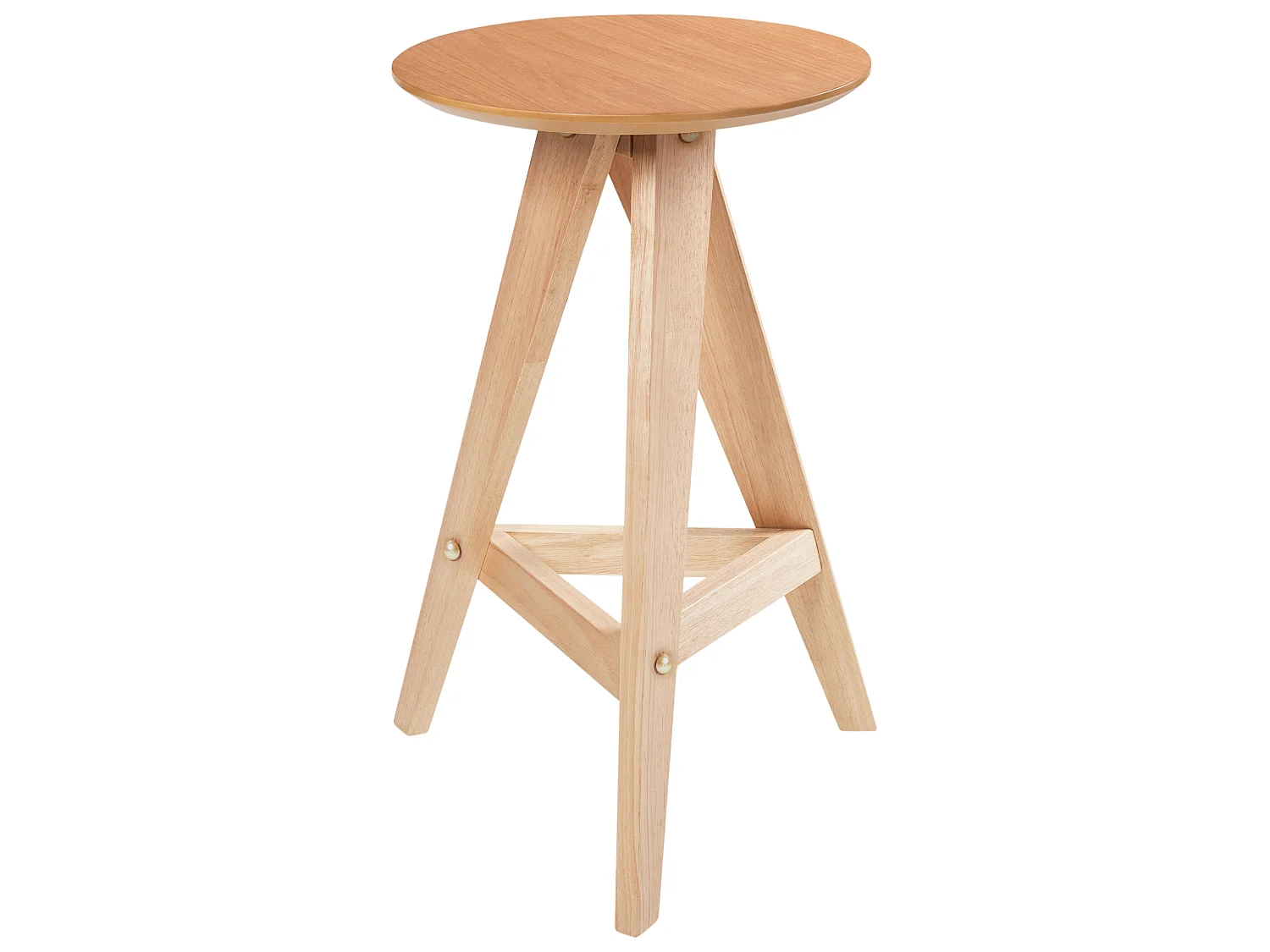 Set mit 2 Barhockern AROMA Holz Hellbraun