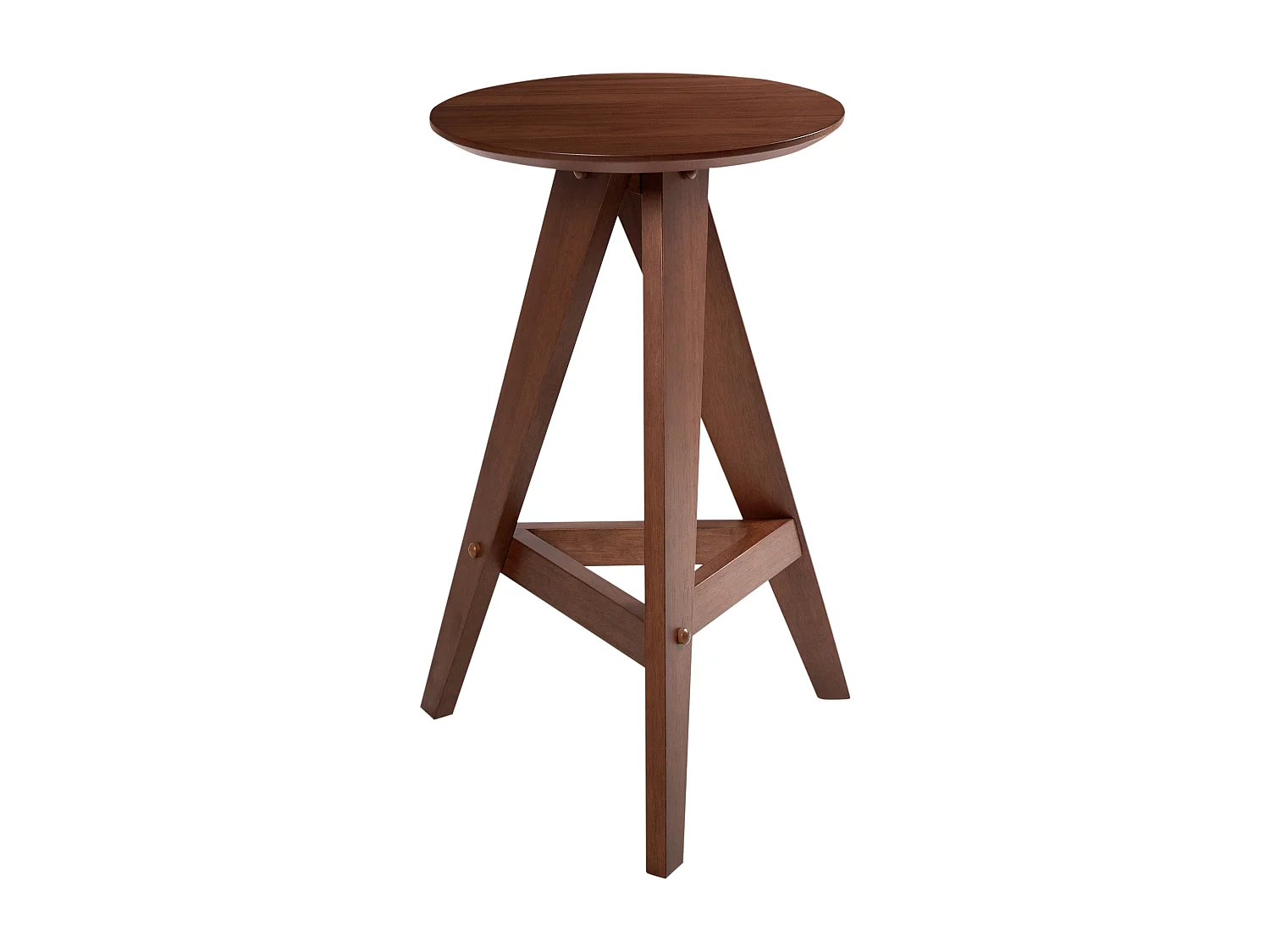 Lot de 2 tabourets de bar AROMA Bois Marron