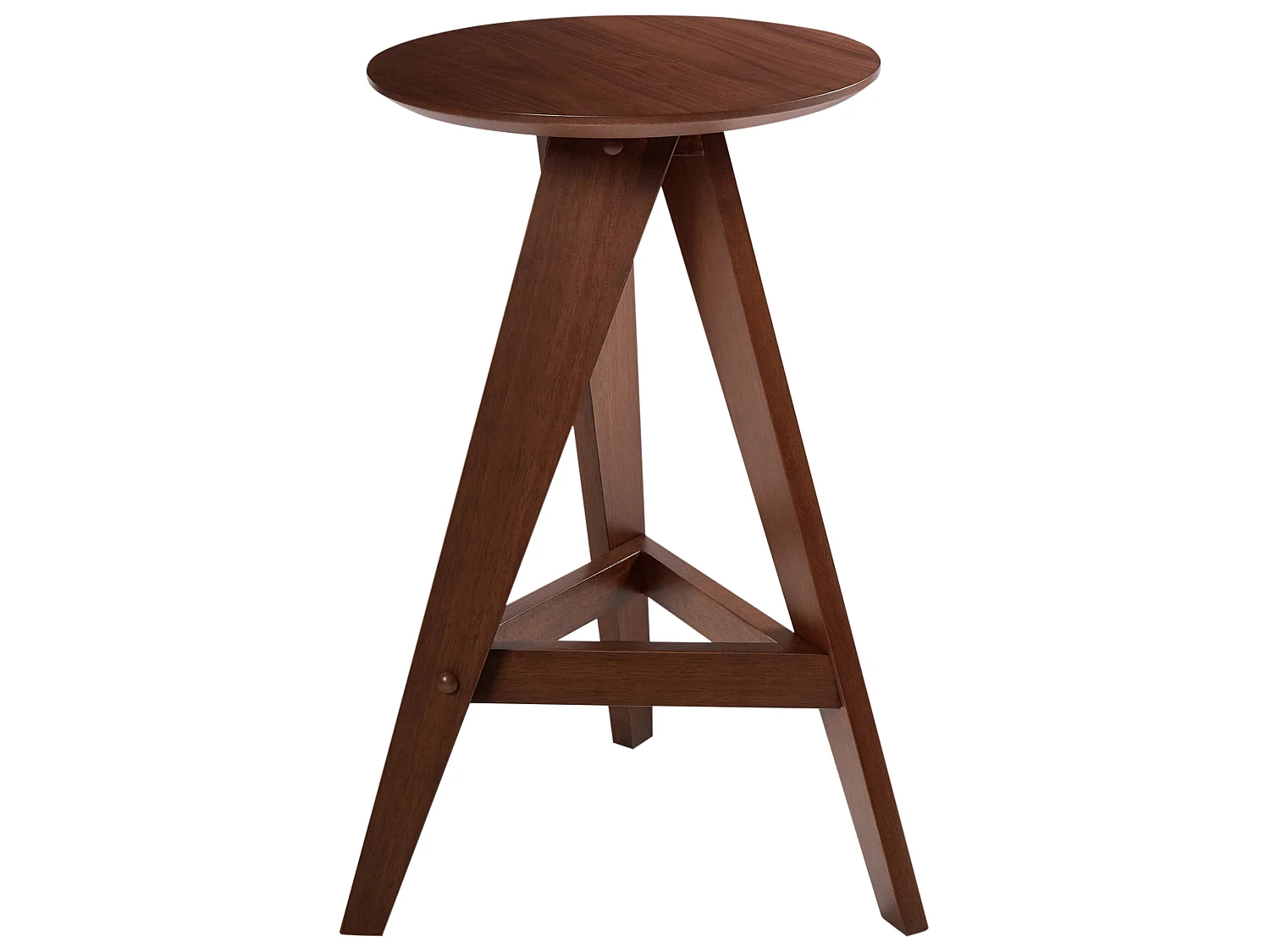 Set of 2 Bar Stools AROMA Wood Brown