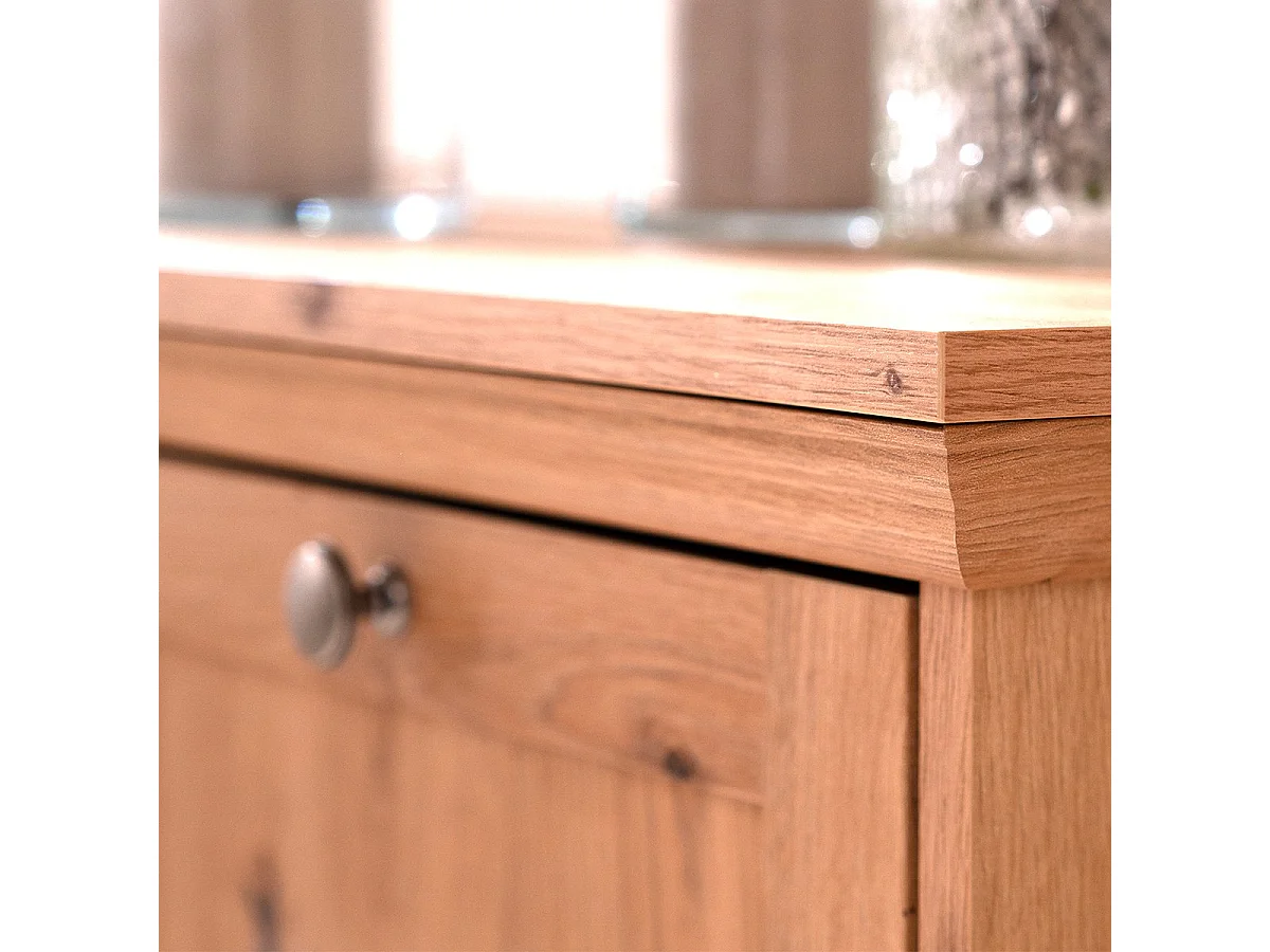Madia 4 ante e 4 cassetti rovere anticato Timber51A 200x40x90H Il fascino del legno naturale nella tua casa
