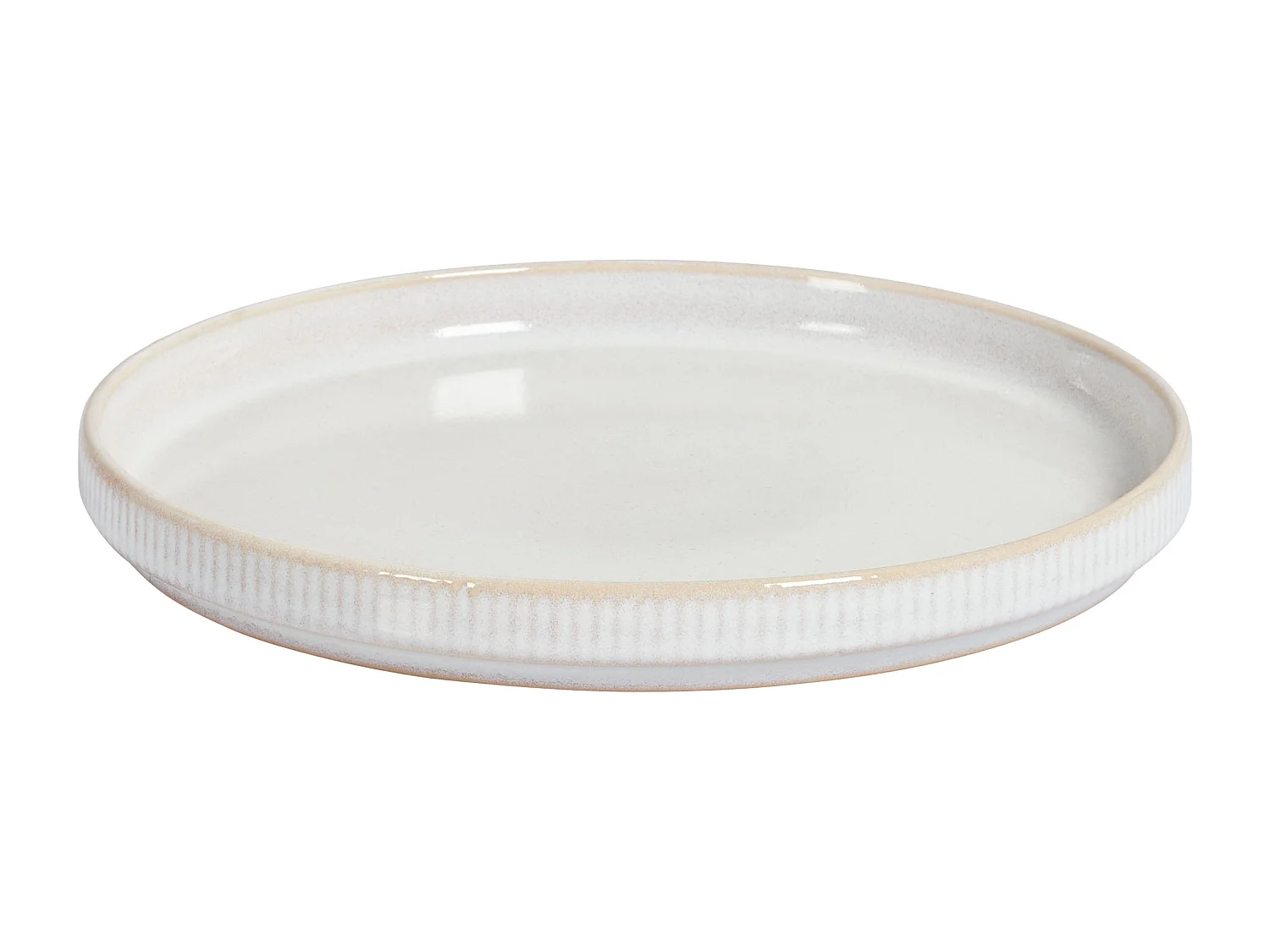 Set de 12 couverts de table SPIKENARD Grès Blanc cassé