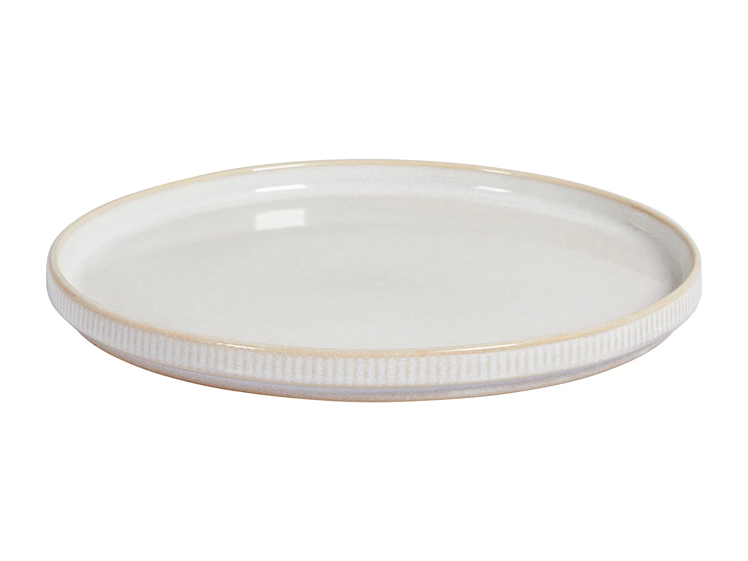 Set de 12 couverts de table SPIKENARD Grès Blanc cassé