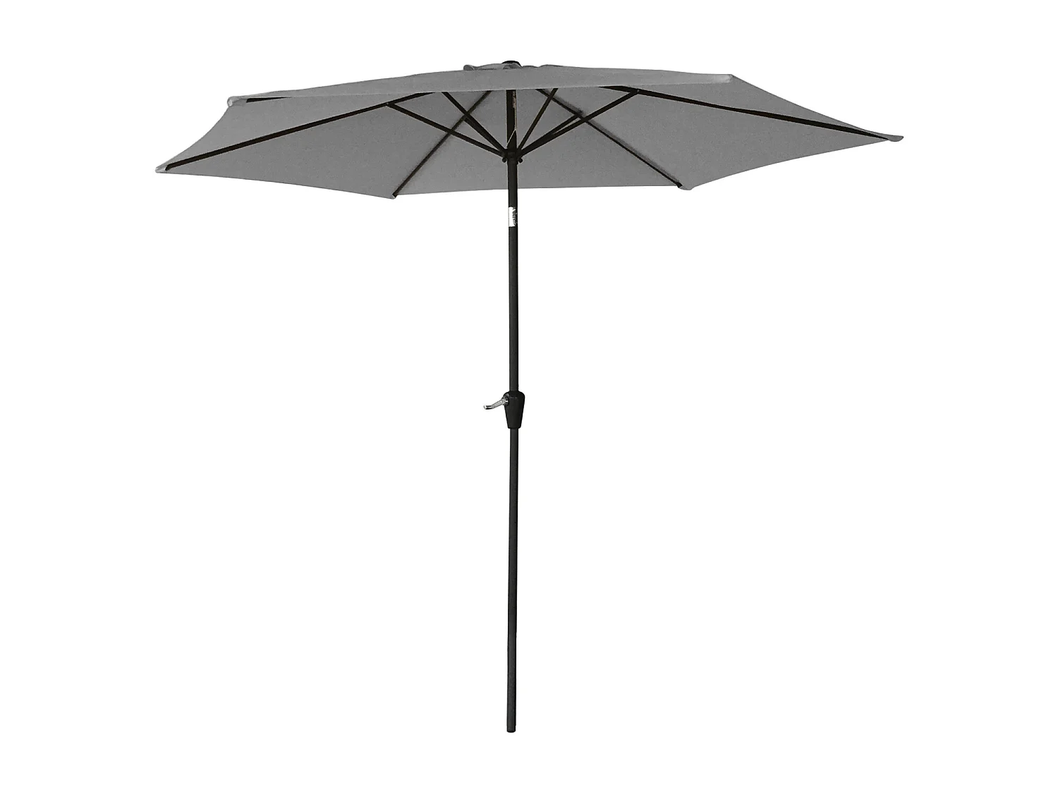 Toile pour parasol droit HAPUNA rond 2,70m de diamètre gris - HAPPY GARDEN