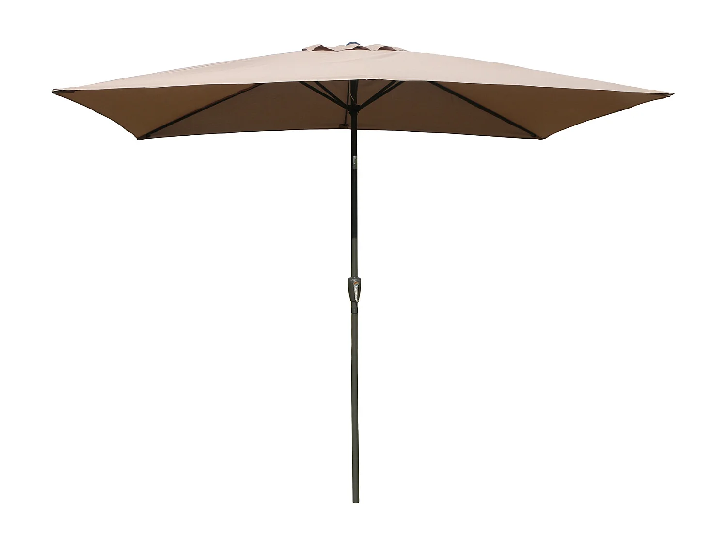 Toile pour parasol droit HAPUNA rectangulaire 2x3m taupe - HAPPY GARDEN