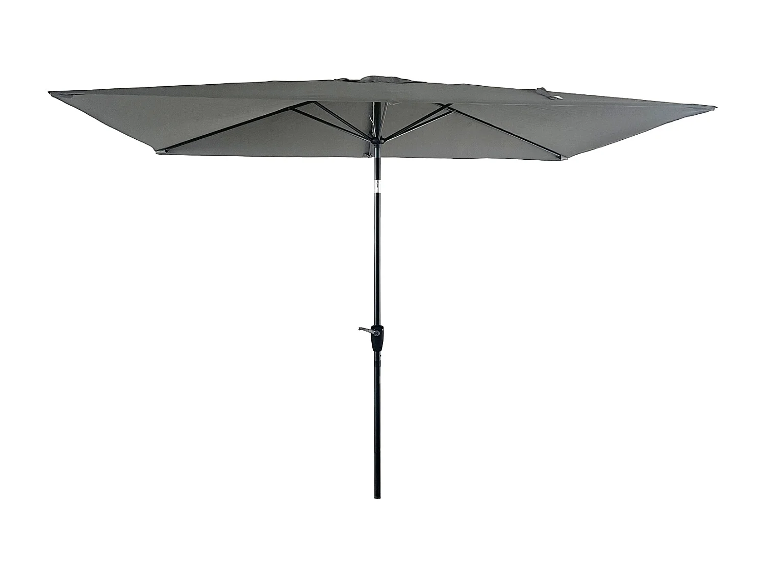 Toile pour parasol droit HAPUNA rectangulaire 2x3m gris - HAPPY GARDEN