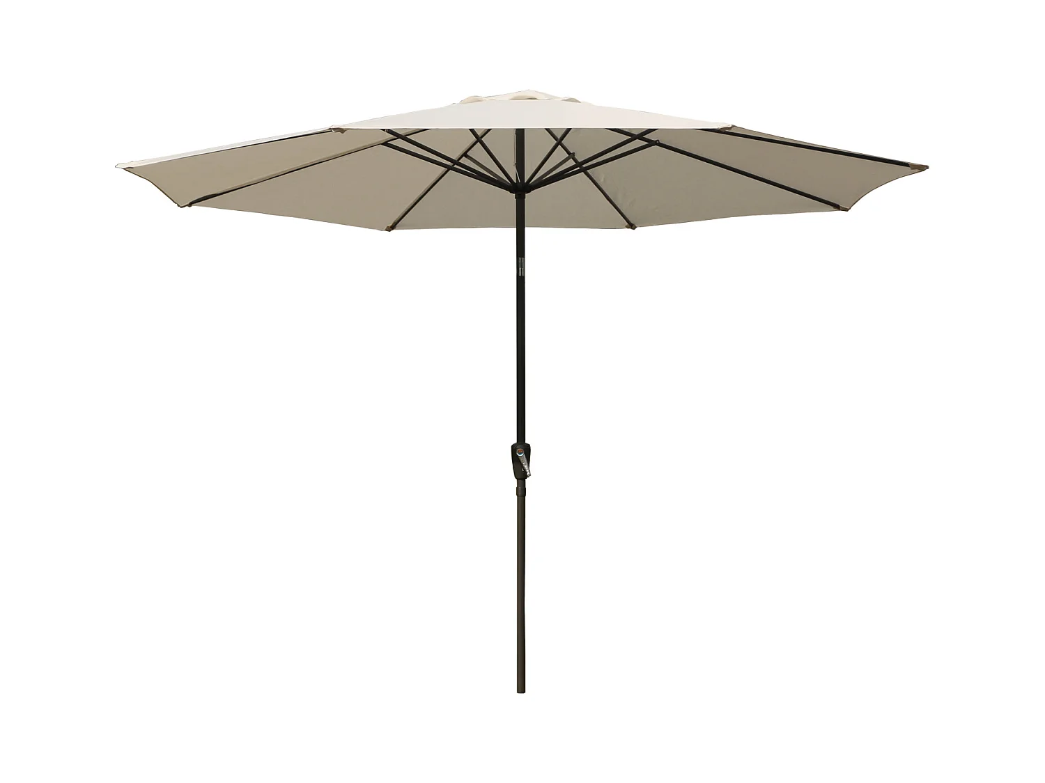 Toile pour parasol droit HAPUNA rond 3,30m de diamètre beige - HAPPY GARDEN