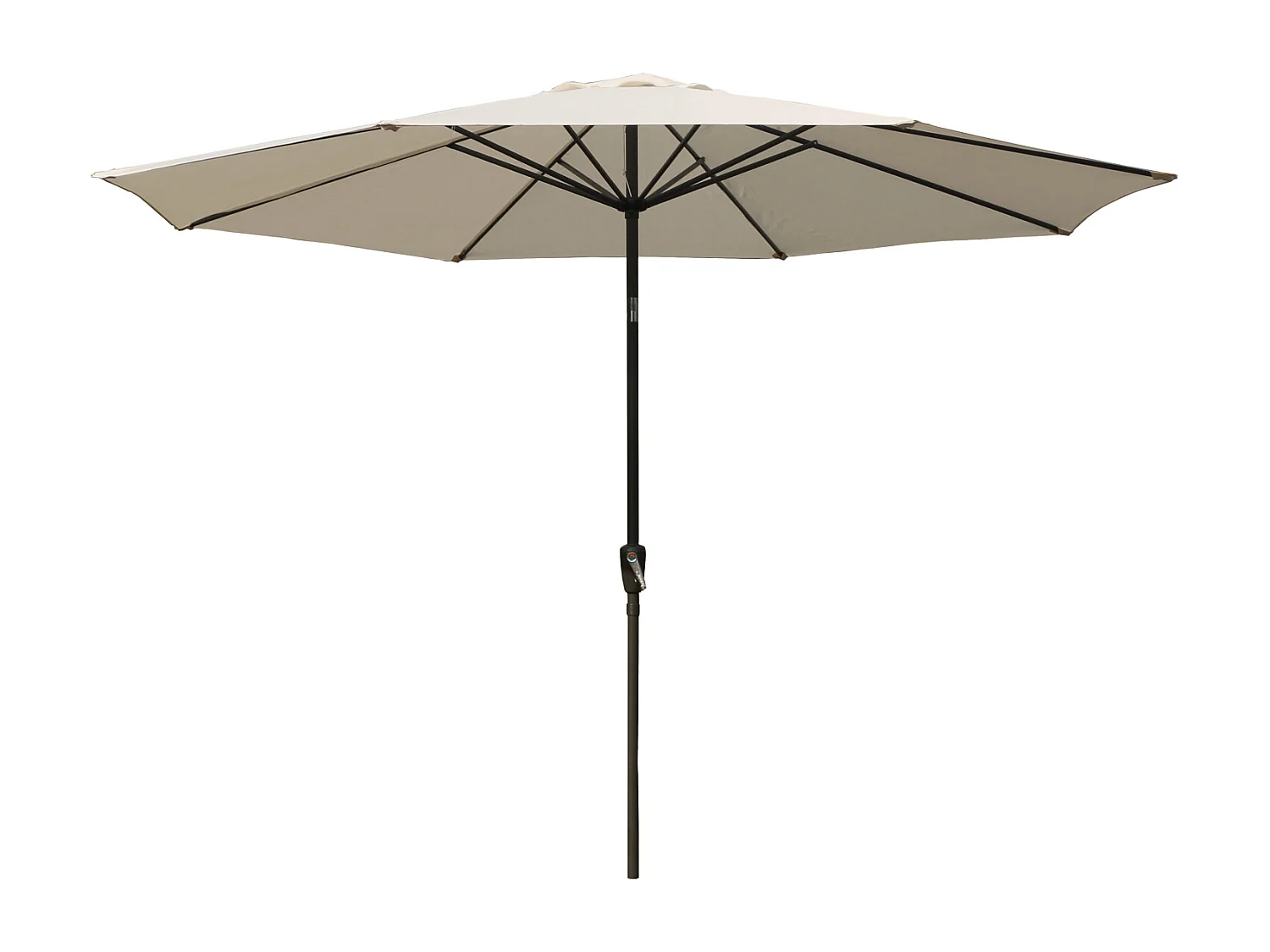 Toile pour parasol droit HAPUNA rond 3,30m de diamètre beige - HAPPY GARDEN