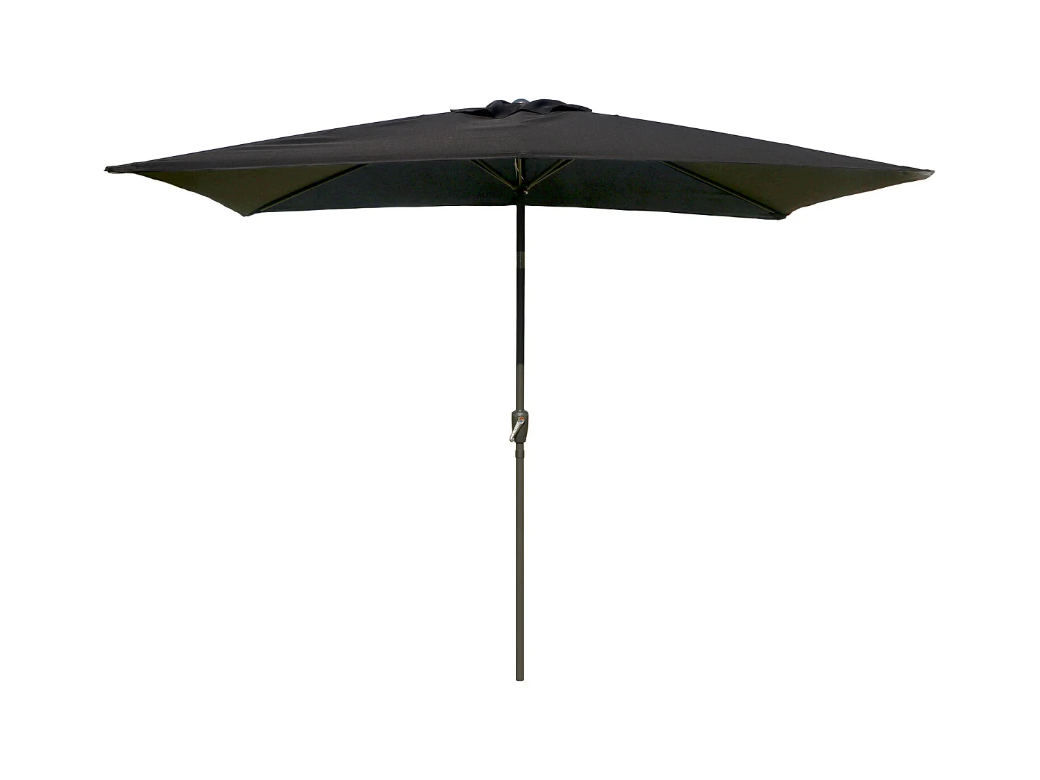 Toile pour parasol droit HAPUNA rectangulaire 2x3m noir - HAPPY GARDEN