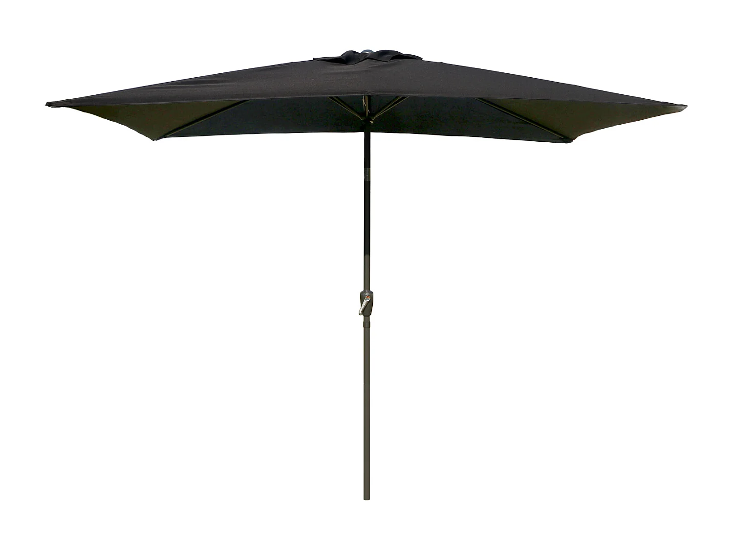 Toile pour parasol droit HAPUNA rectangulaire 2x3m noir - HAPPY GARDEN