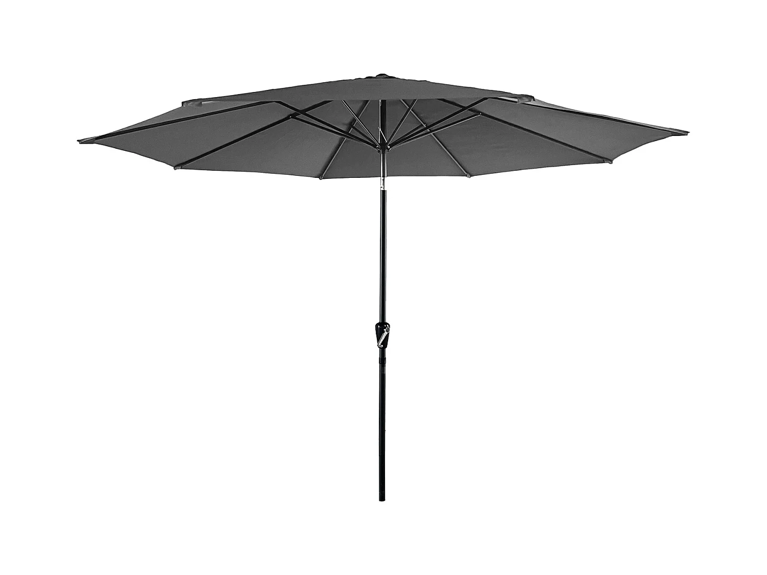 Lona para sombrilla recta redonda HAPUNA de 3,30 m de diámetro gris - HAPPY GARDEN