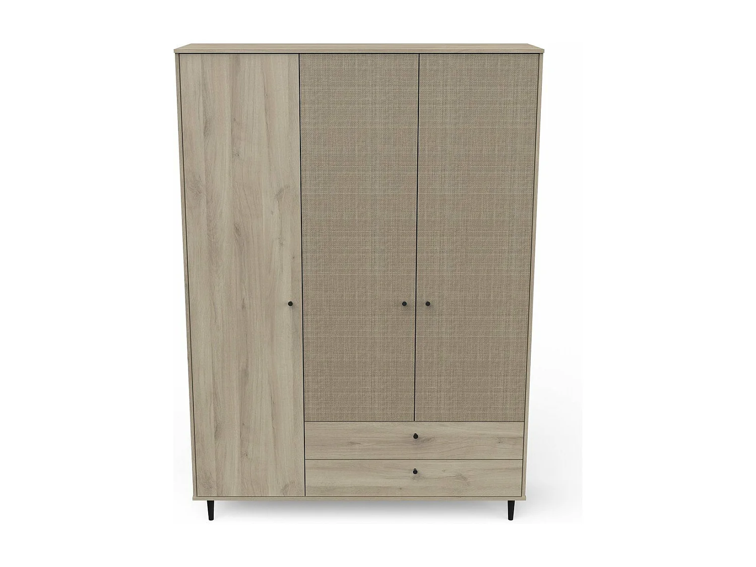 Armoire 3 portes ouvrantes et 2 tiroirs - SAIGON