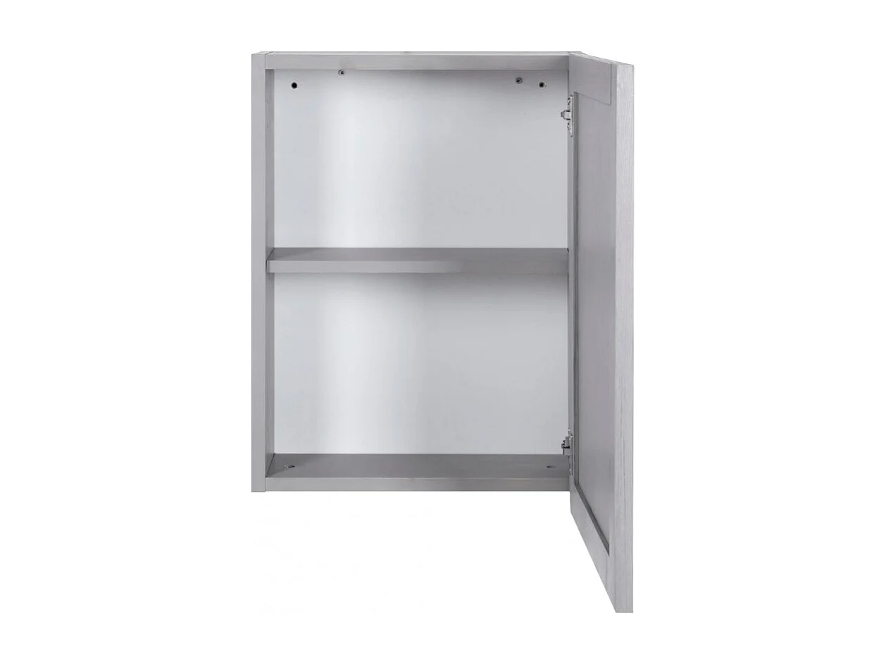 Armoirette murale de salle de bain en épicéa gris clair - RINE 9468