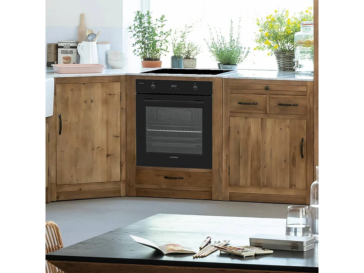 Meuble bas de cuisine pour four et plaques de cuisson Epure