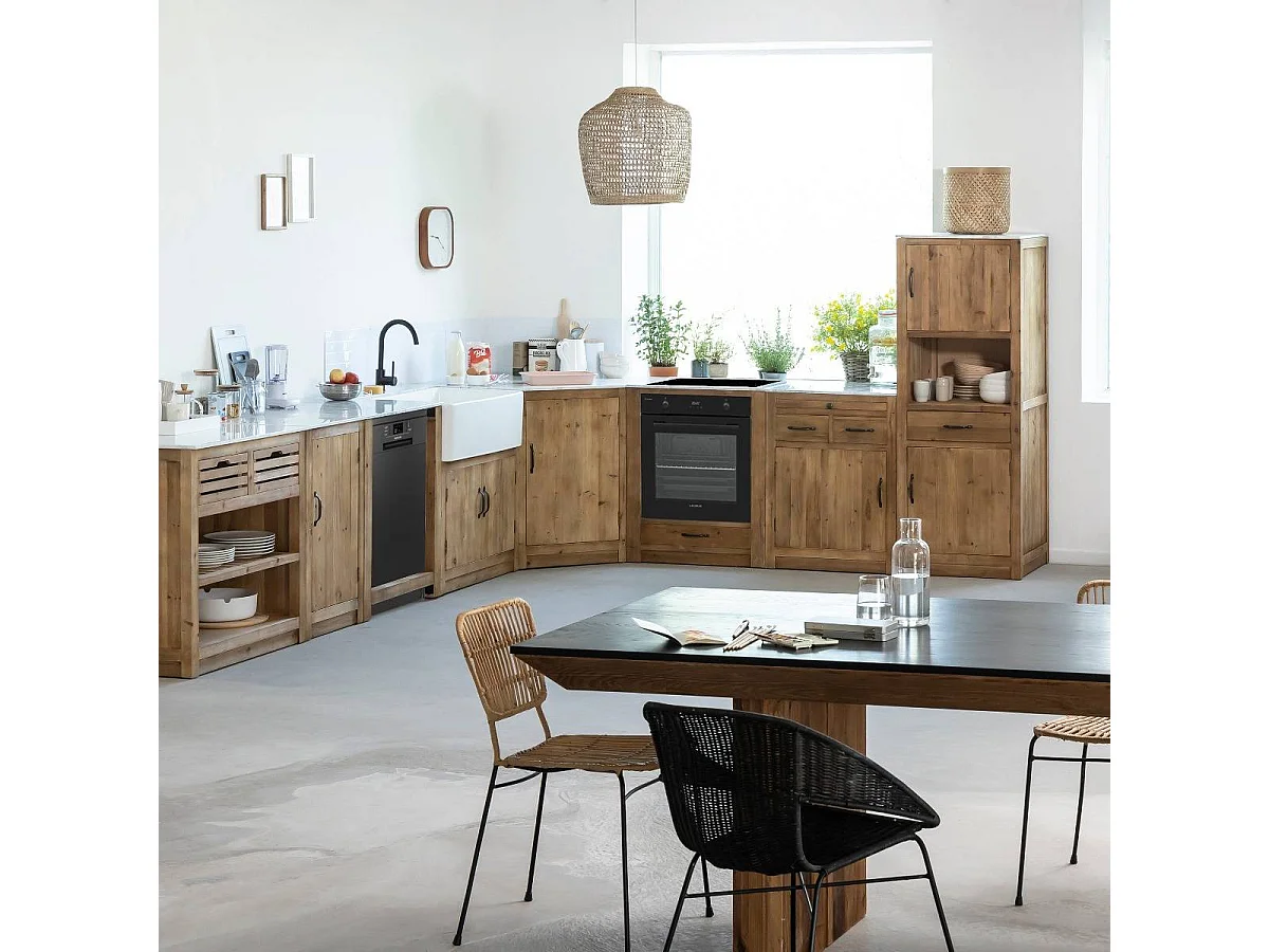 Meuble bas de cuisine pour four et plaques de cuisson Epure