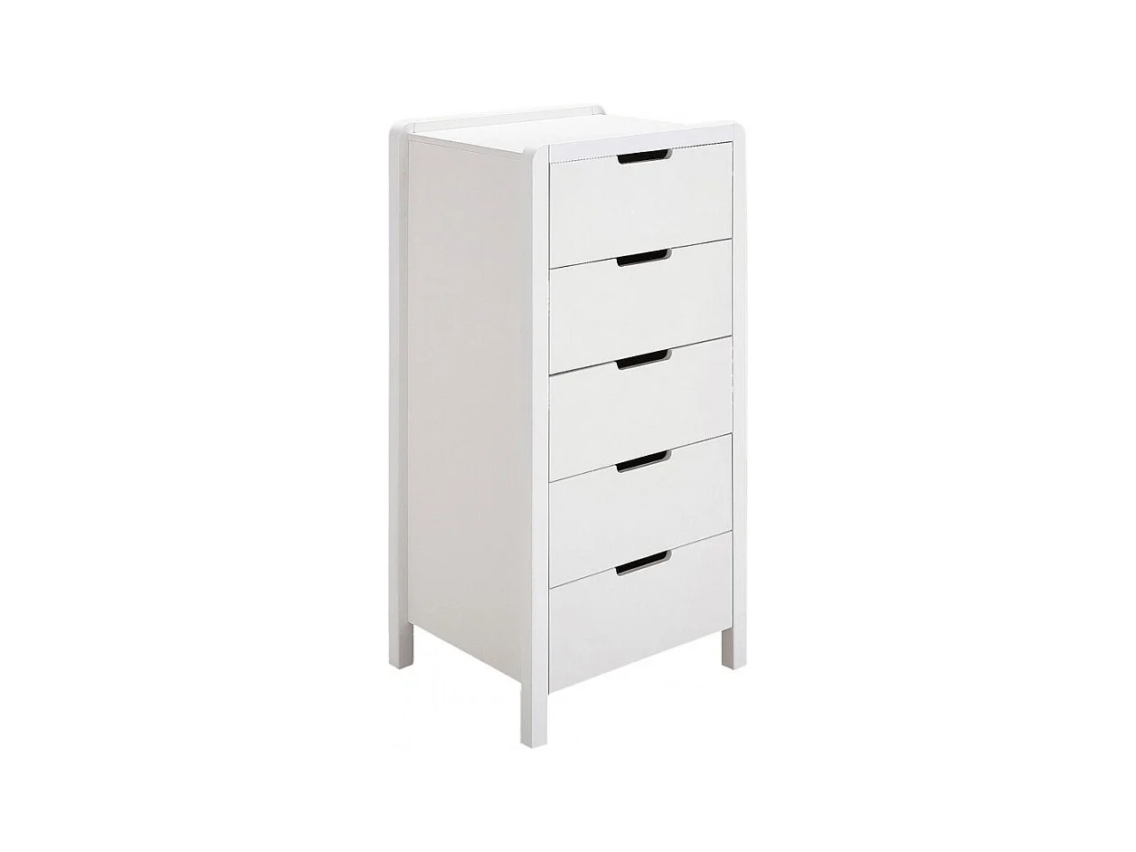 Chiffonnier 5 tiroirs blanc chambre enfant - LEGO 2229