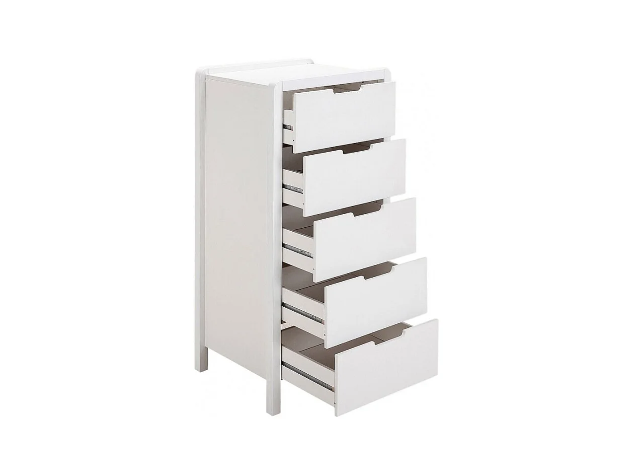 Chiffonnier 5 tiroirs blanc chambre enfant - LEGO 2229