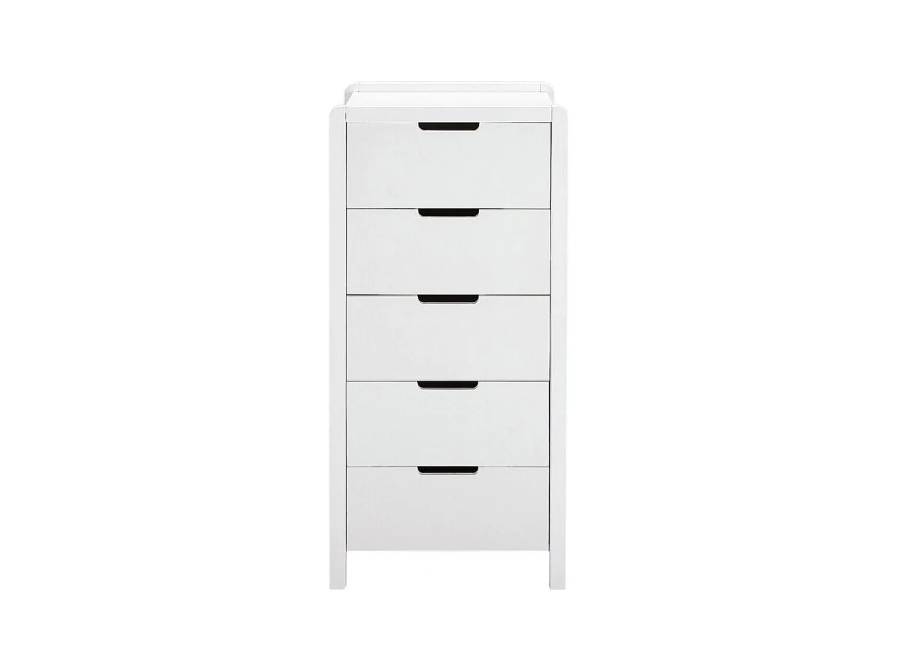 Chiffonnier 5 tiroirs blanc chambre enfant - LEGO 2229