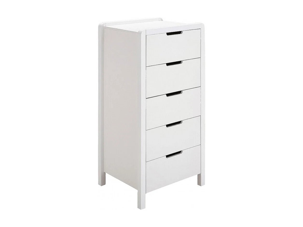 Chiffonnier 5 tiroirs blanc chambre enfant - LEGO 2229