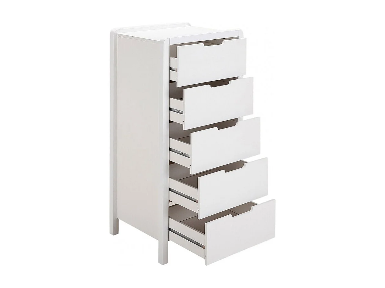 Chiffonnier 5 tiroirs blanc chambre enfant - LEGO 2229