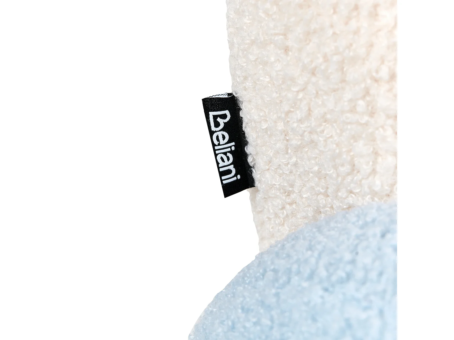 Poltrona per bambini bouclé blu OMBO
