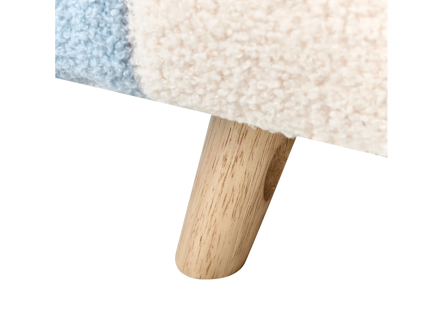 Poltrona per bambini bouclé blu OMBO