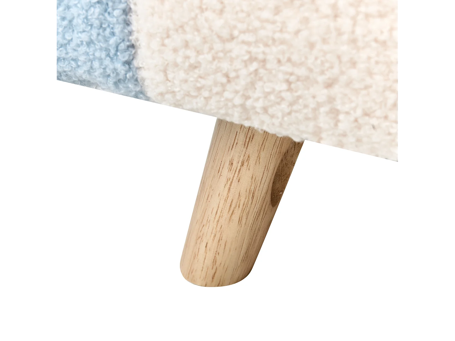 Fauteuil pour enfants Arc-en-ciel OMBO Bouclé Bleu clair