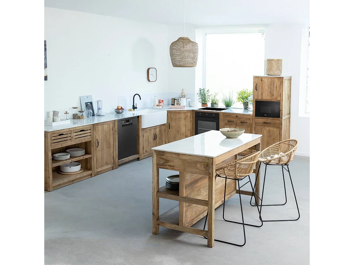 Meuble bas de cuisine en angle Epure