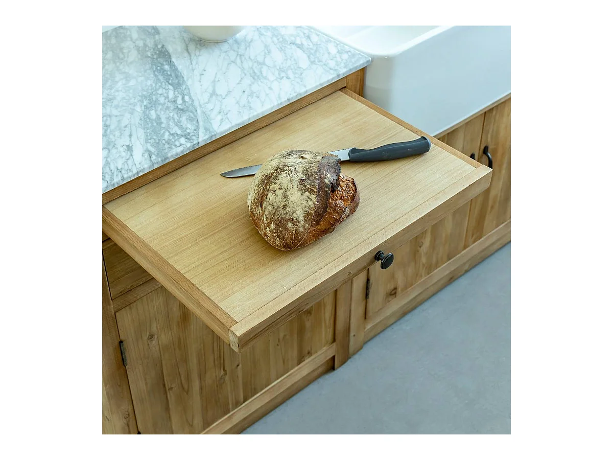 Meuble bas de cuisine 2 tiroirs, 1 porte Epure