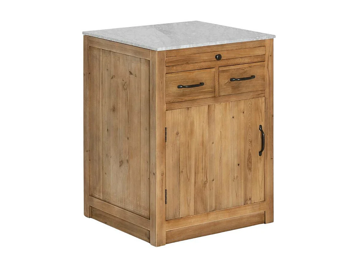 Meuble bas de cuisine 2 tiroirs, 1 porte Epure