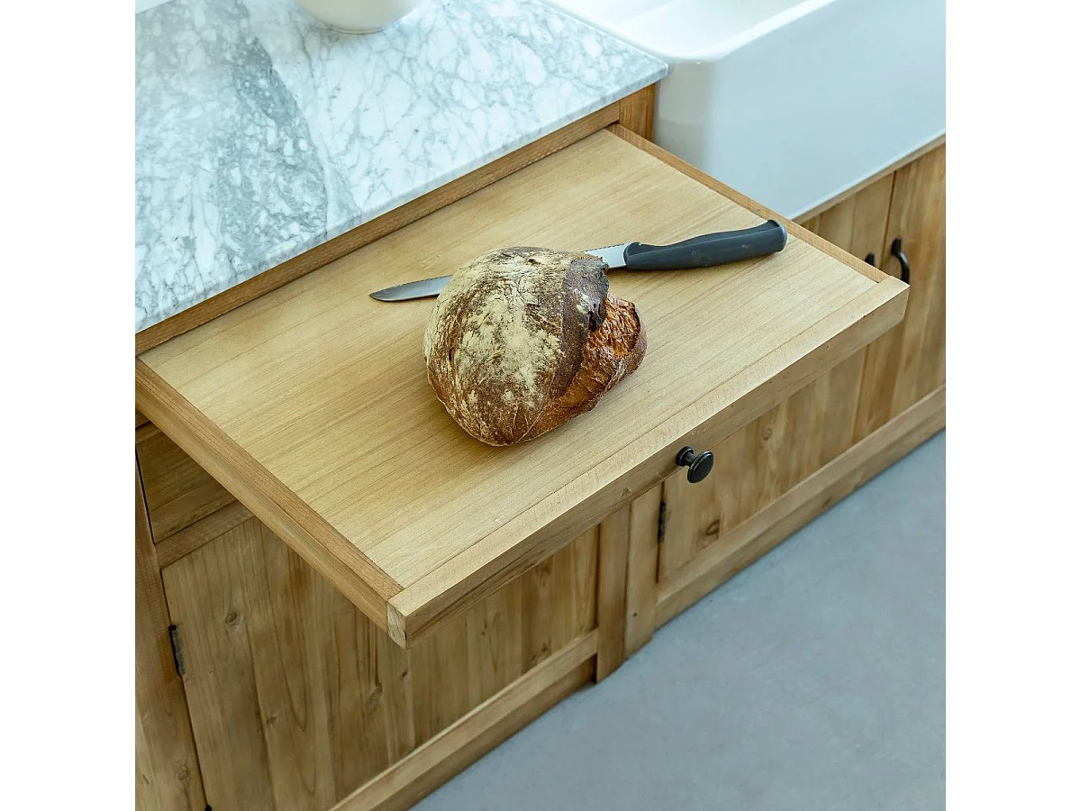 Meuble bas de cuisine 2 tiroirs, 1 porte Epure