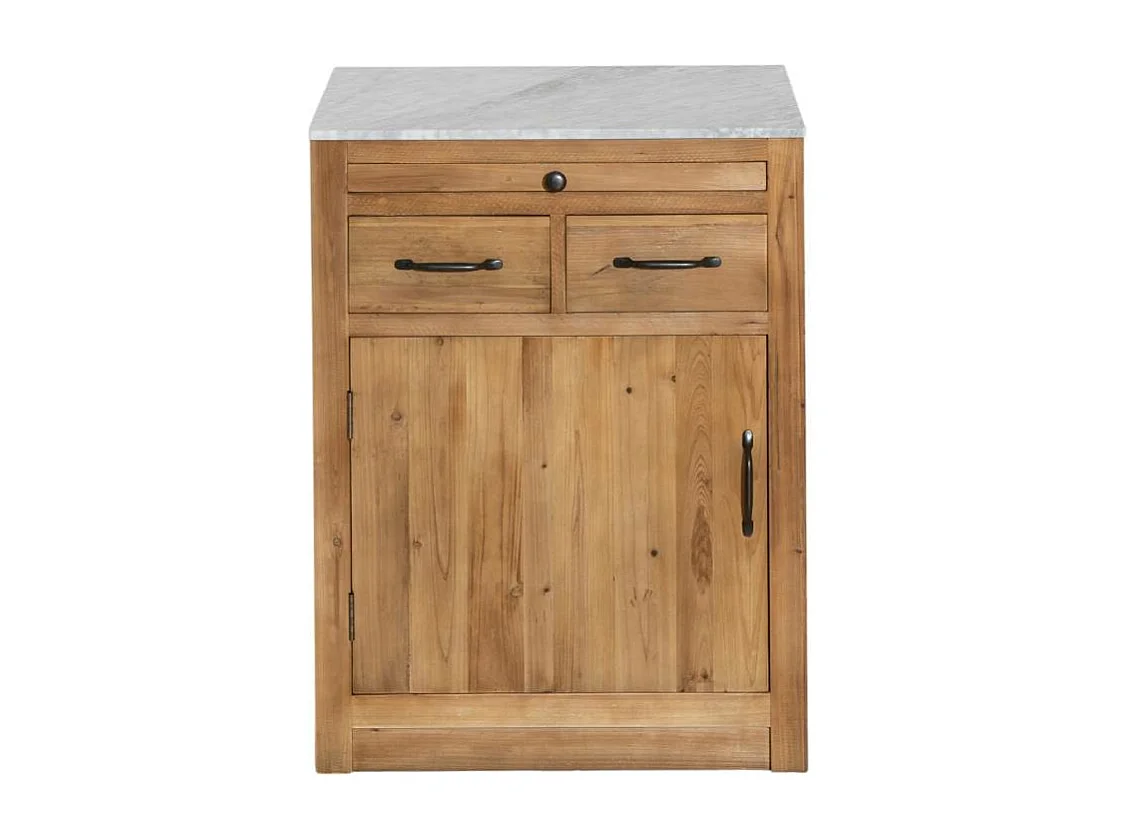 Meuble bas de cuisine 2 tiroirs, 1 porte Epure