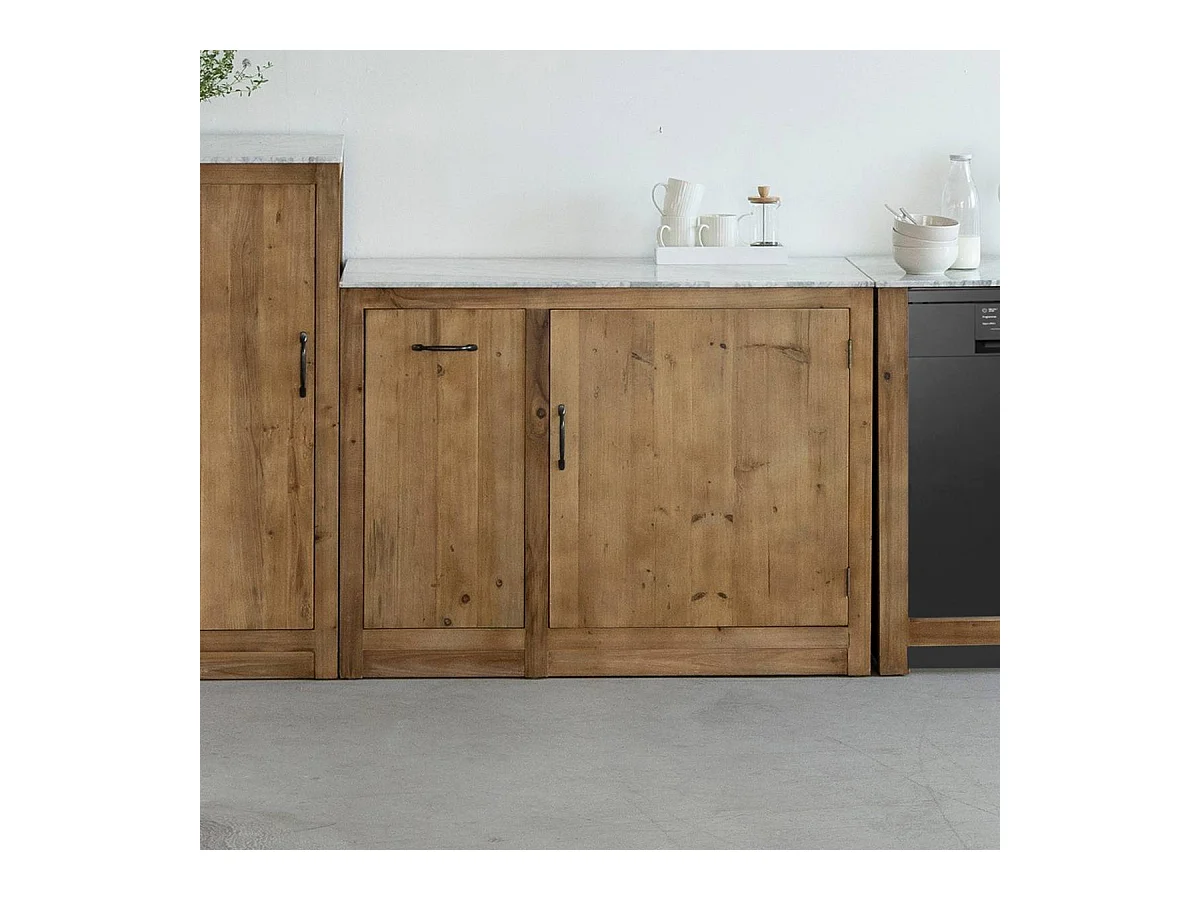 Meuble bas de cuisine avec tiroir coulissant Epure