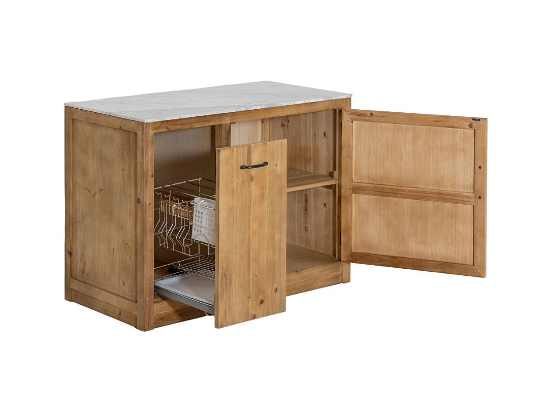 Meuble bas de cuisine avec tiroir coulissant Epure