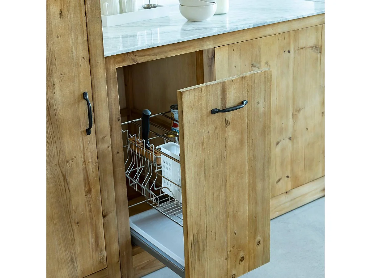 Meuble bas de cuisine avec tiroir coulissant Epure